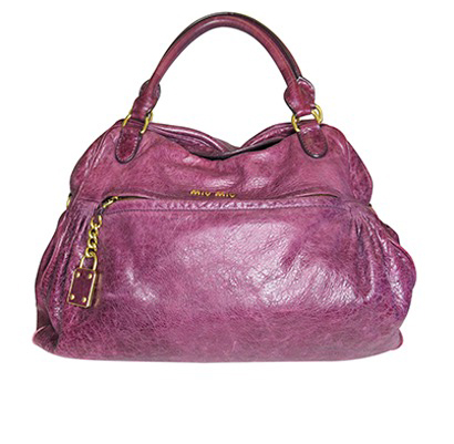 Bolso de Mano con Correa, 280&euro;, Bolso, Morado, Animal - Piel, Vista frontal